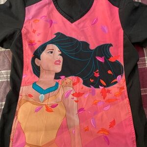 Disney Pocahontas scrub top